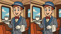 Hlavolam: Najděte všechny rozdíly na obrázku komorníka za 23 sekund