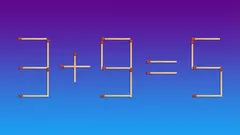 Zábavný hlavolam pro všechny věkové kategorie: Opravte rovnici přesunutím jediné zápalky