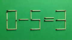 Které dvě zápalky je potřeba přesunout, aby byla rovnice správná: test IQ