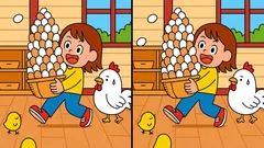 Hlavolam na 45 sekund: Najdete 3 rozdíly na obrázcích dívky s košíkem?