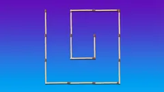 Složitý hlavolam: které zápalky přemístit, aby vznikly dva čtverce?